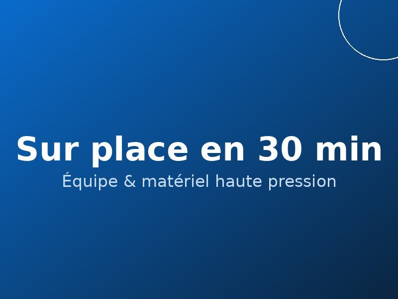 Intervention débouchage à domicile